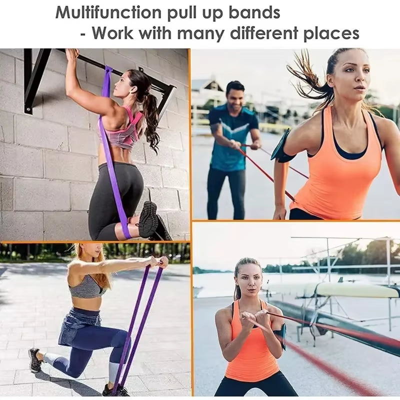 5~120Lbs Fitness Resistance Band Boxing Agility Training Workout Gym Equipment Yoga Pilates Accessories Rubber Band Home Gym